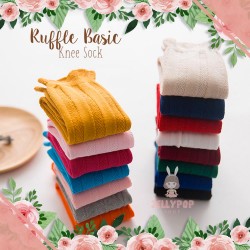 Ruffle Basic Knee Sock