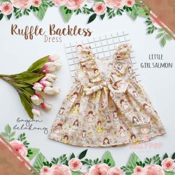 Ruffle Backless Dress