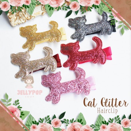 Cat Glitter Hairclip